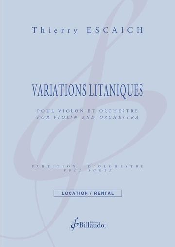 Variations litaniques Visuel